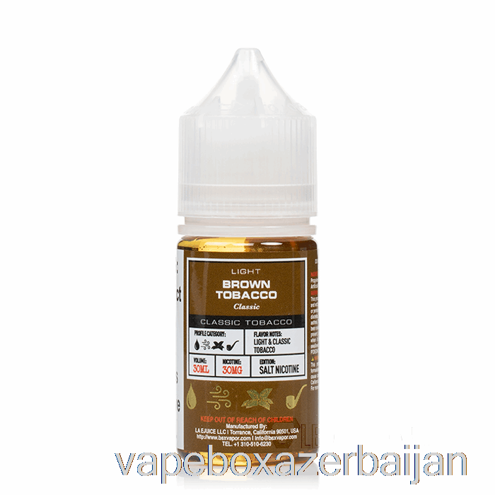 Vape Smoke Brown Tobacco - BSX Salt Series - 30mL 30mg